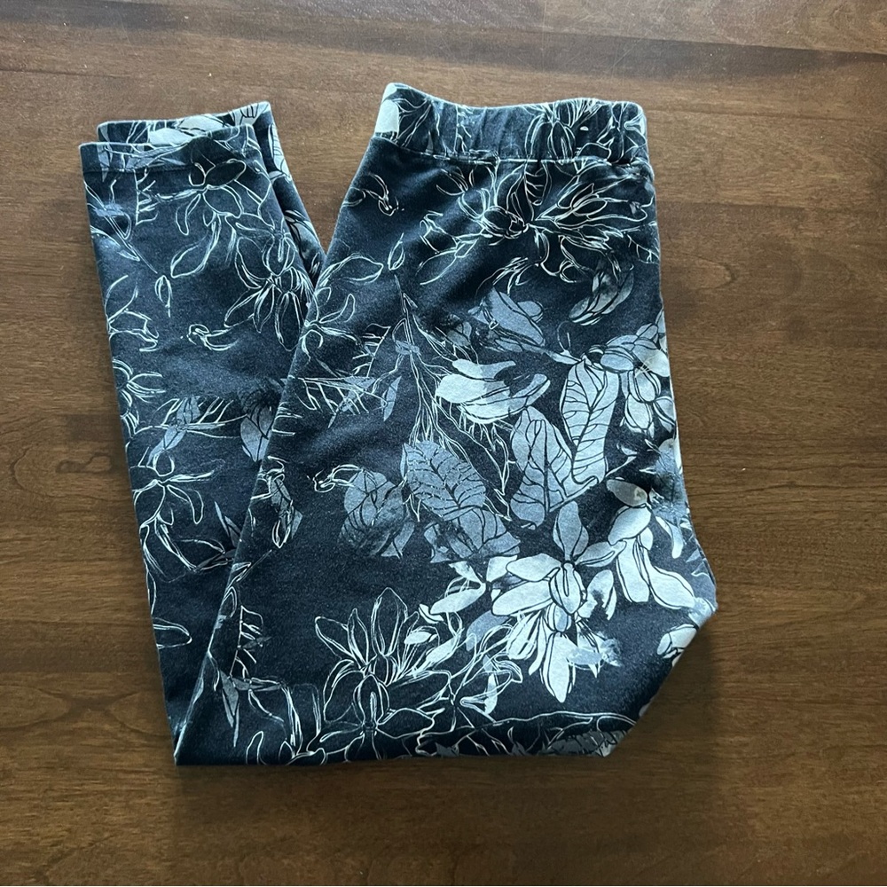 Soft Surroundings Botanical Print Leggings - Petite Medium - Preowned